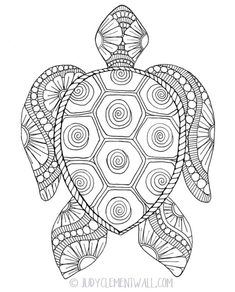 Gorgeous sea turtle coloring page turtle coloring pages mandala coloring pages cute coloring pages