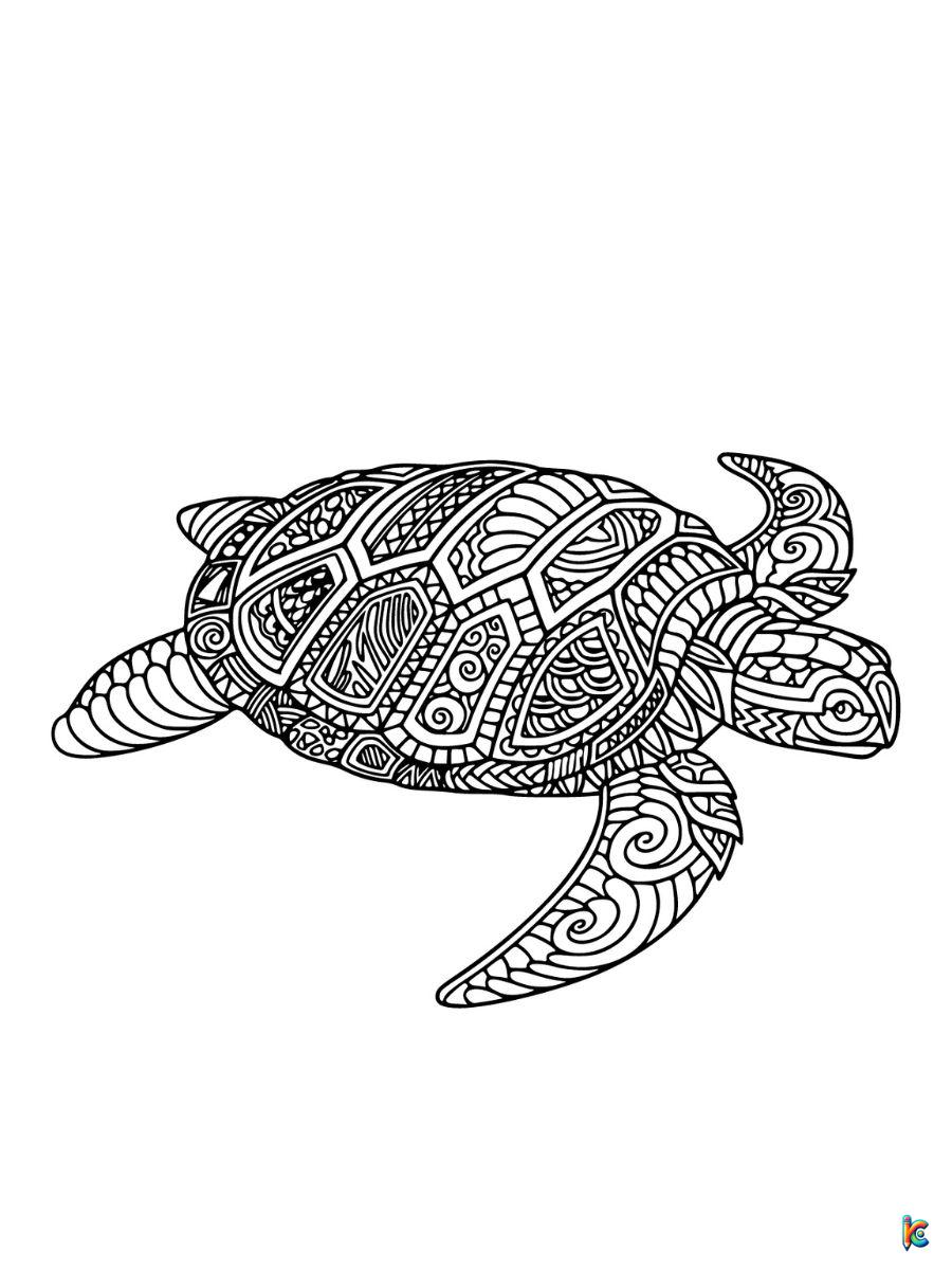 Turtle coloring pages â