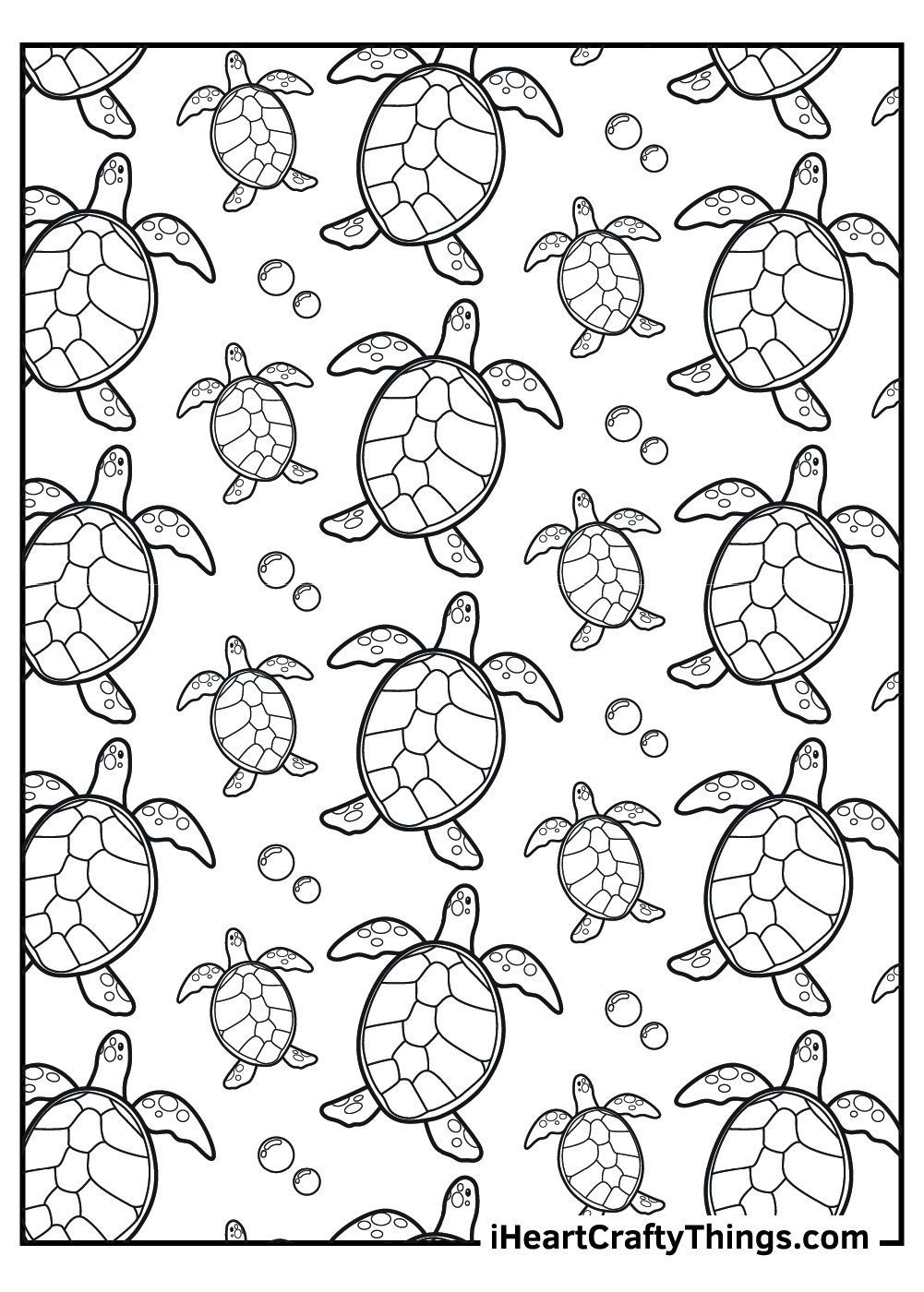 Sea turtle coloring pages free printables