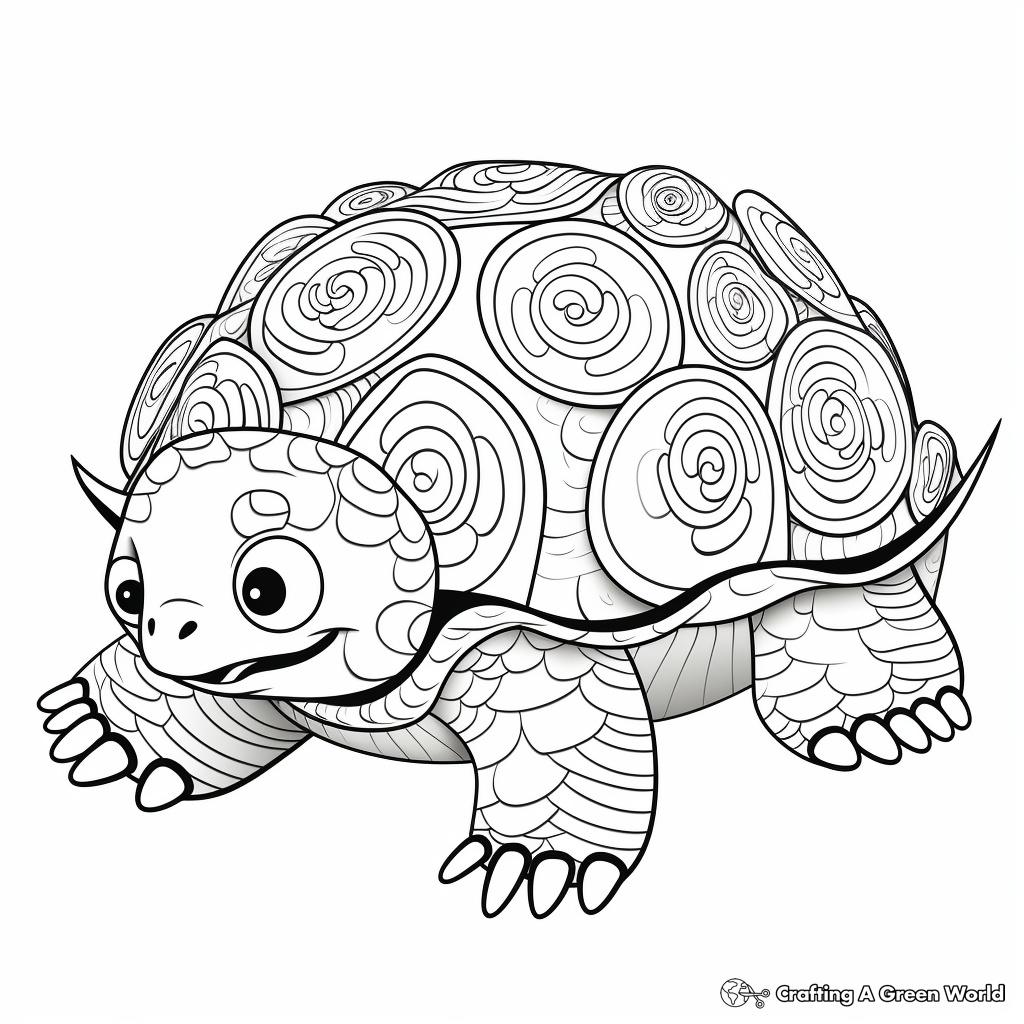 Snapping turtle coloring pages