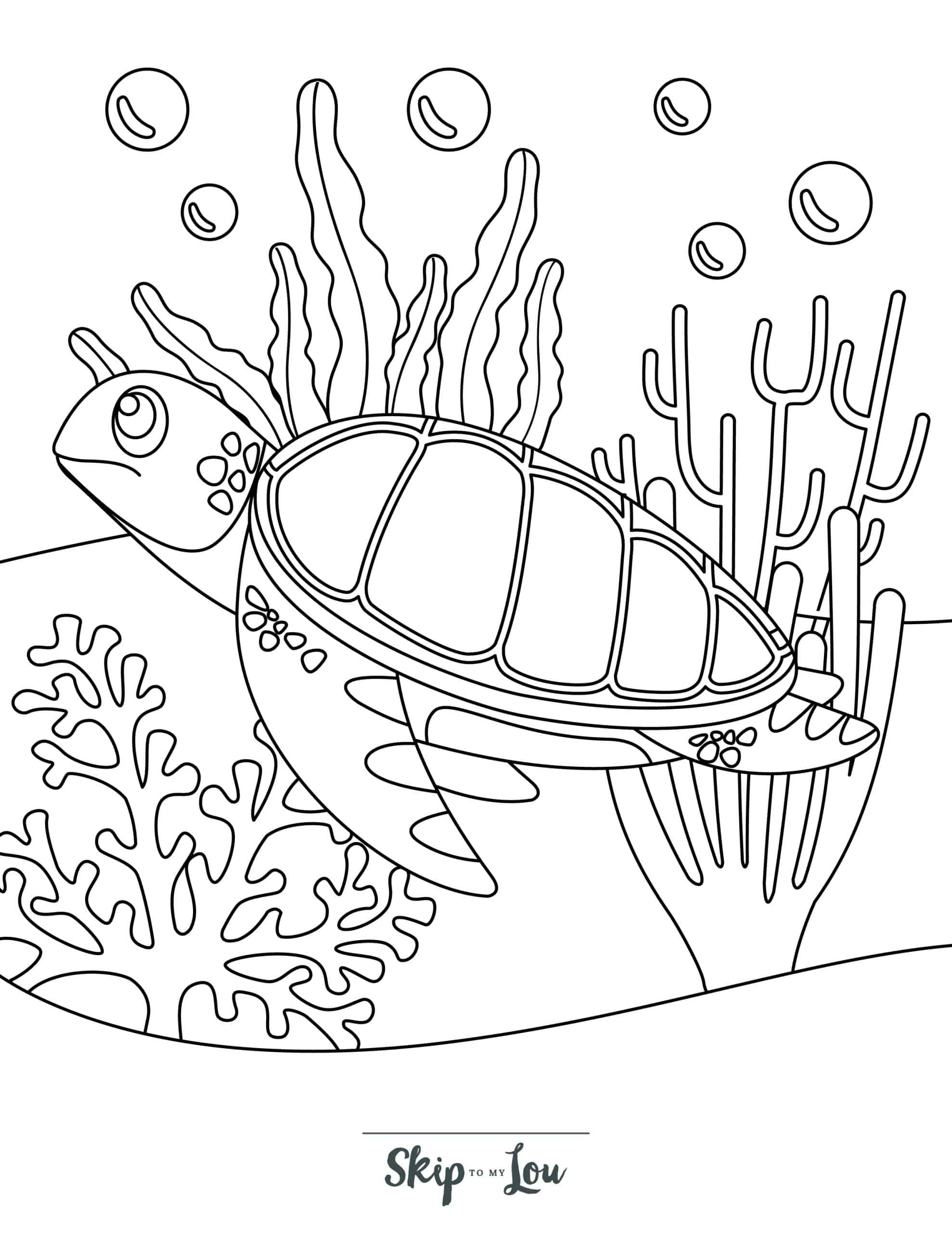 Turtle coloring pages