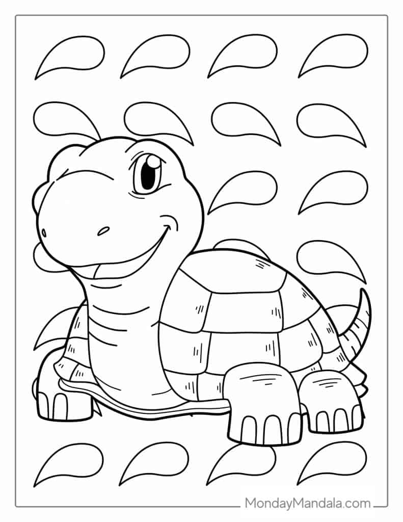 Turtle coloring pages free pdf printables