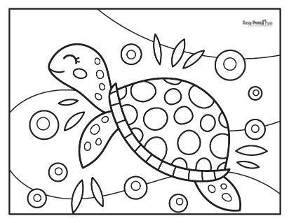 Turtle coloring pages