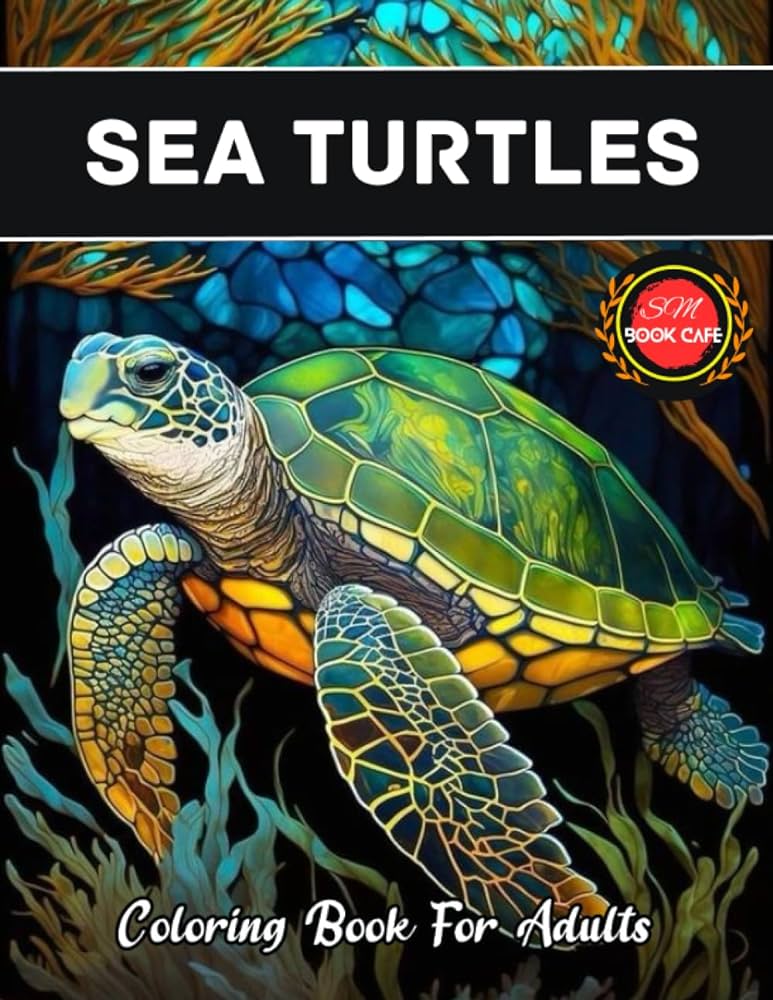 Sea turtles coloring book for adults beautiful puzzles activity sea turtle designs for with cool illustrations for teens adults to have fun sea turtle coloring book for adults