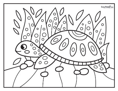 Turtle coloring pages