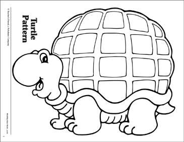 Turtle pattern printable coloring pages