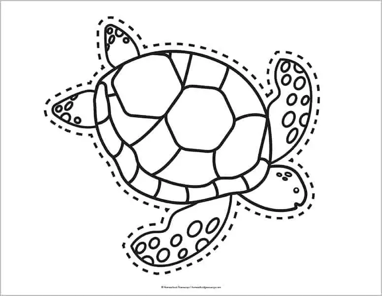 Free printable sea turtle coloring pages templates