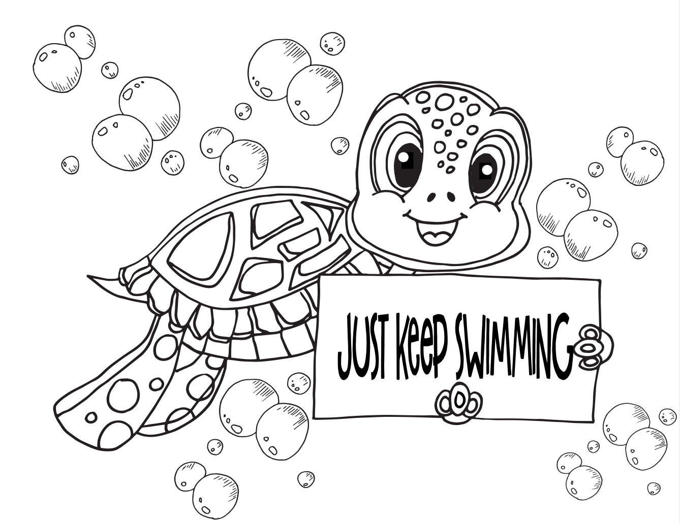 Free turtle coloring pages â stevie doodles