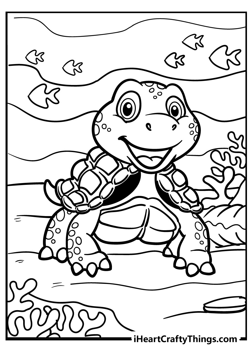 Turtle coloring pages free printables