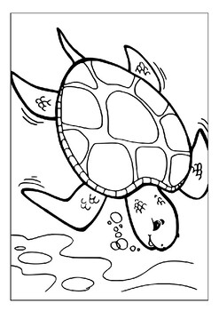 Dive into the world of sea turtles with our printable coloring pages for kids