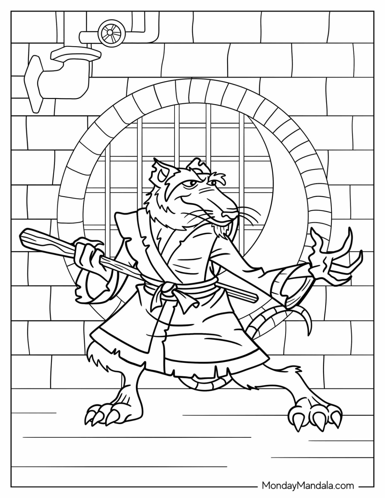 Ninja turtles coloring pages free pdf printables