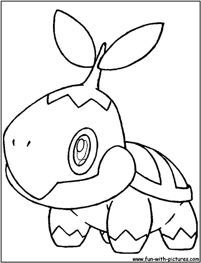 Turtwig coloring page