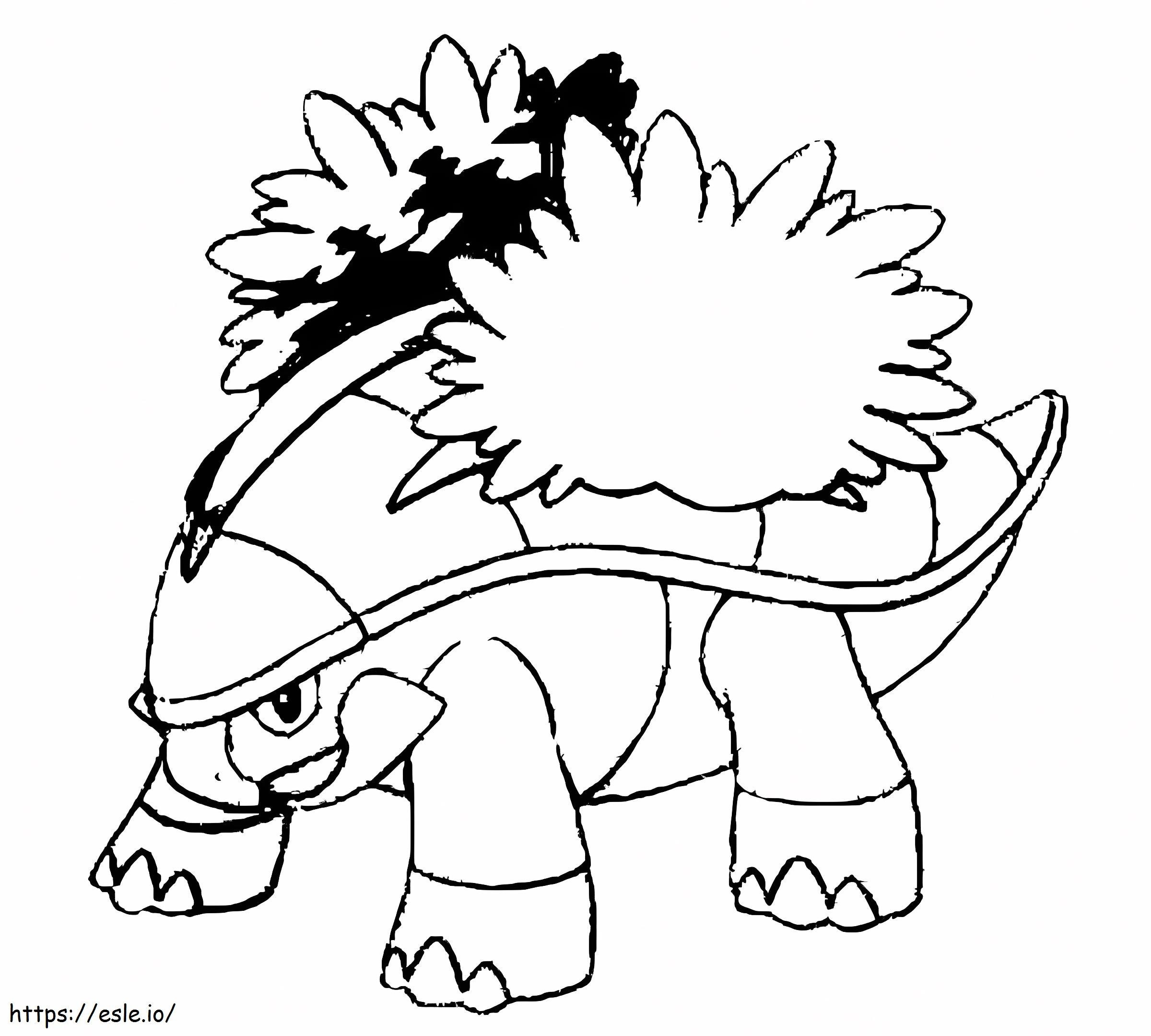 Printable grotle pokemon coloring page