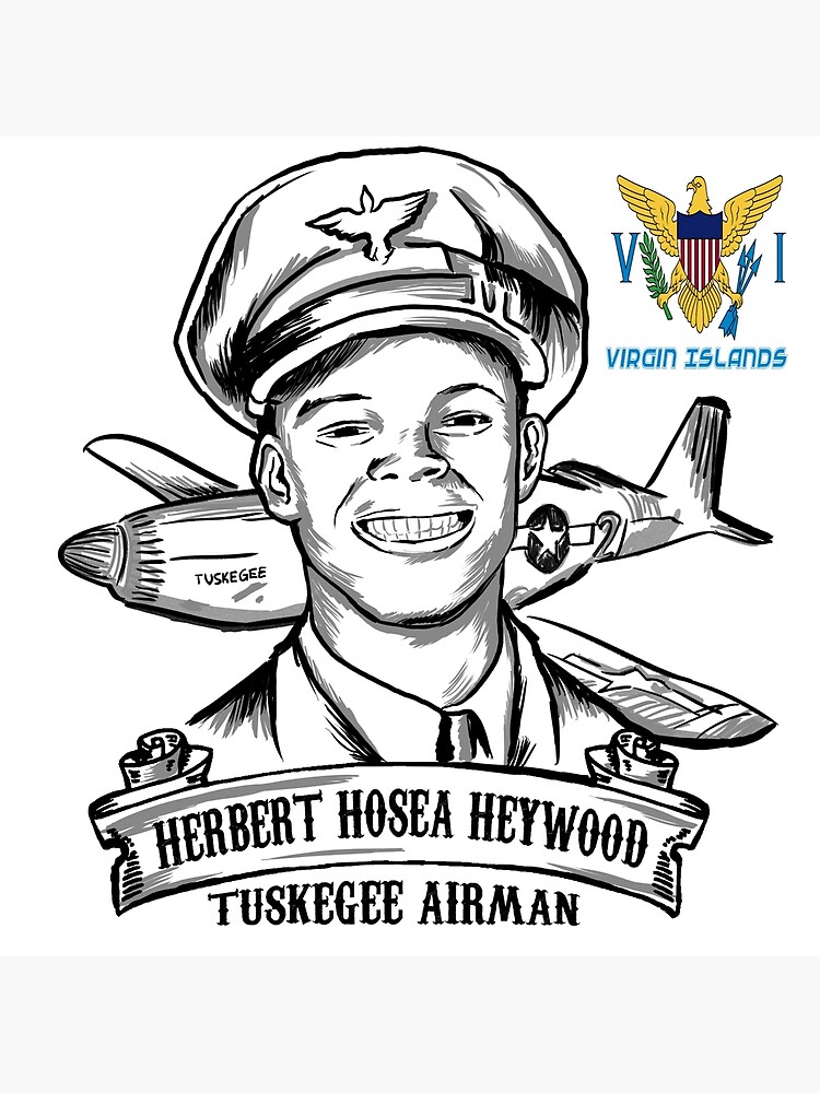 Vi tuskegee airman herbert hosea heywood poster for sale by wearthepositive