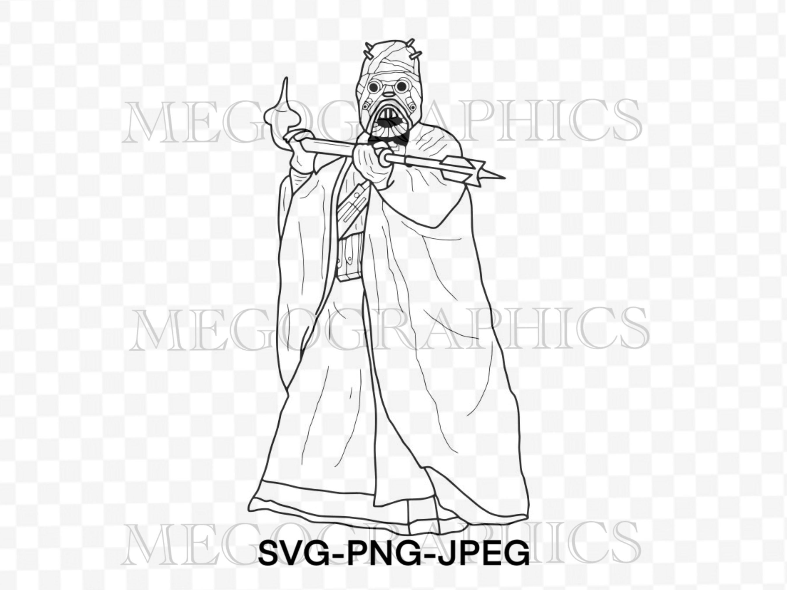 Sand people svg tusken raider digital download png book of boba fett star wars file cricut cutter machine tatooine sand person