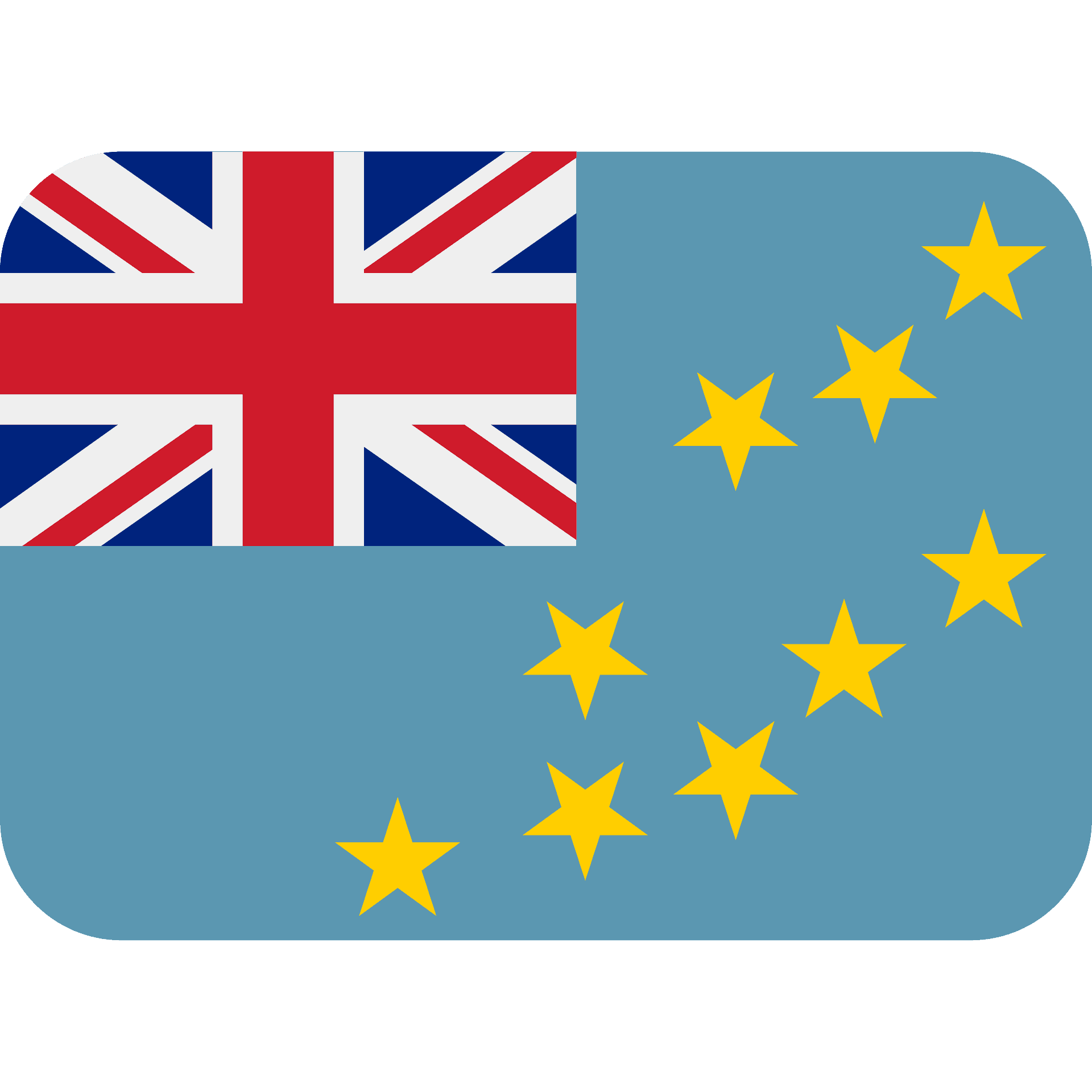 Tuvalu flag emoji clipart free download transparent png