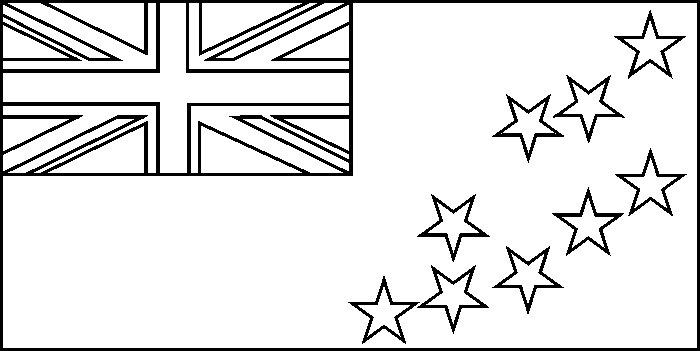 Tuvalu flag coloring picture