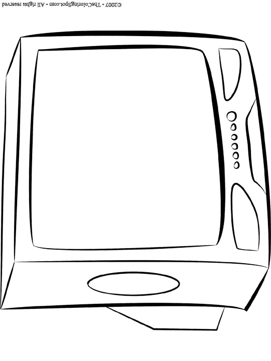 Television tv coloring page audio stories for kids free coloring pages colouring printables