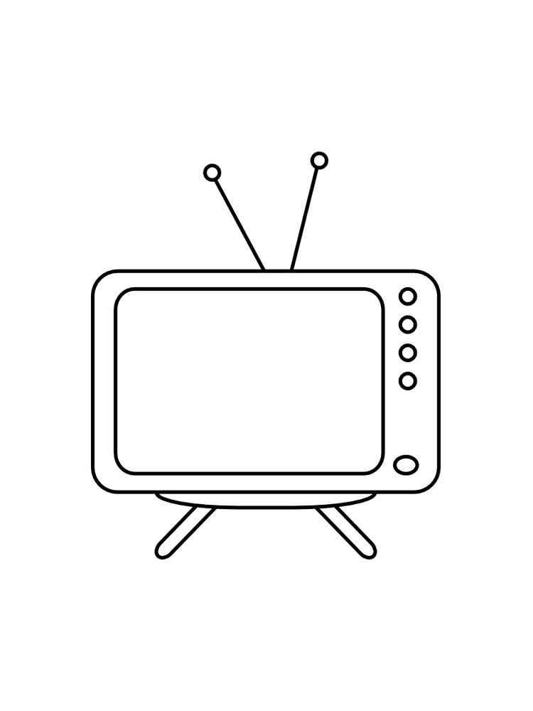 Tv coloring pages