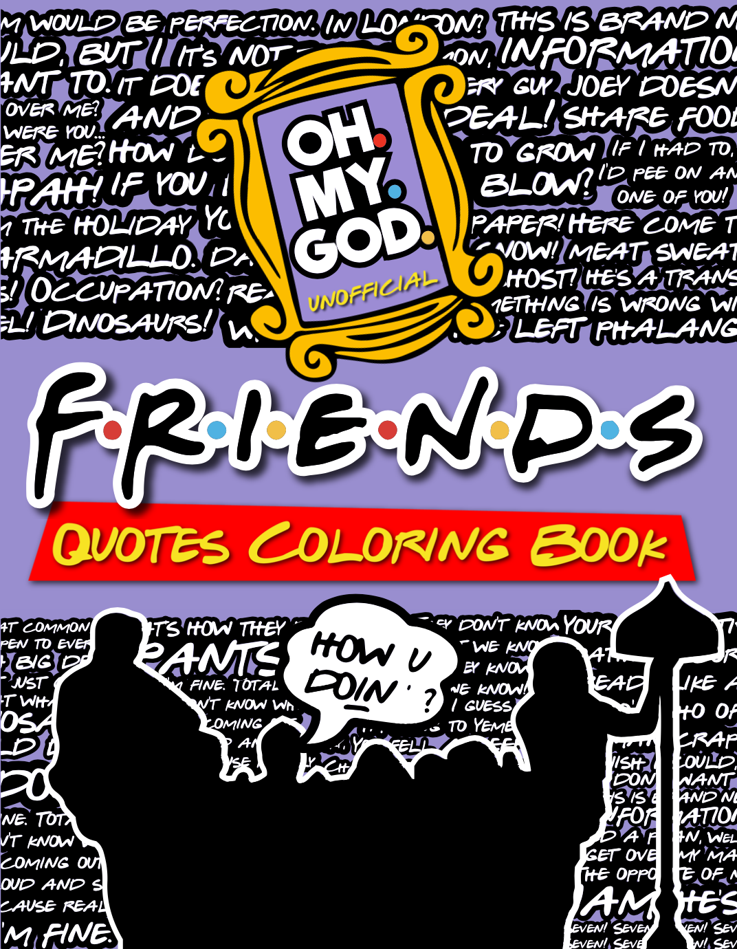 Friends quotes coloring book the friends tv show coloring book polygon publishing