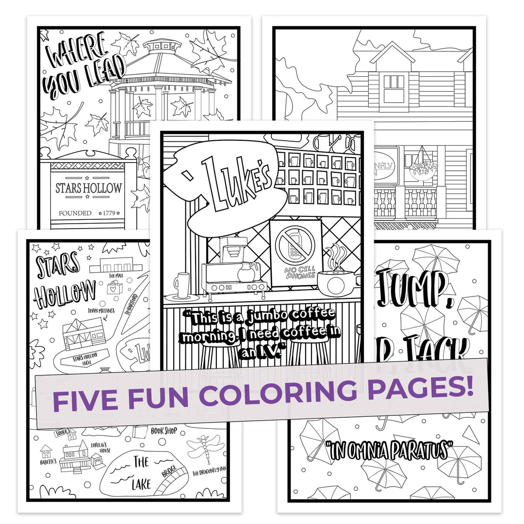 Tv show inspired coloring pages â pop colors