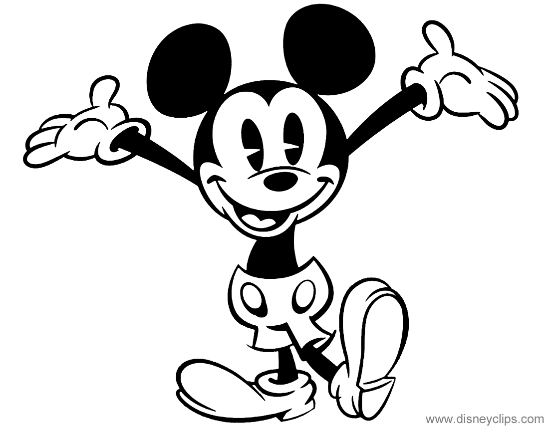 Mickey mouse tv series coloring pages