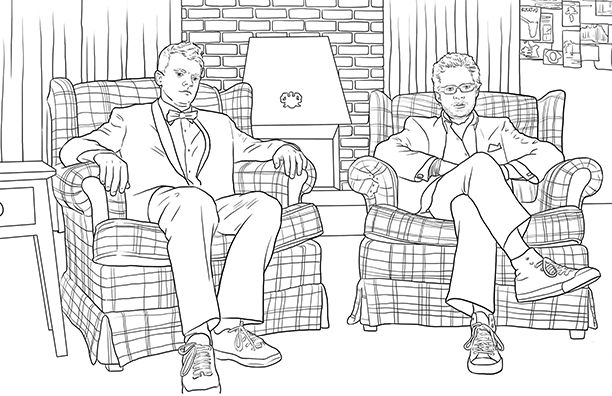 Coloring books inspired by your favorite tv shows