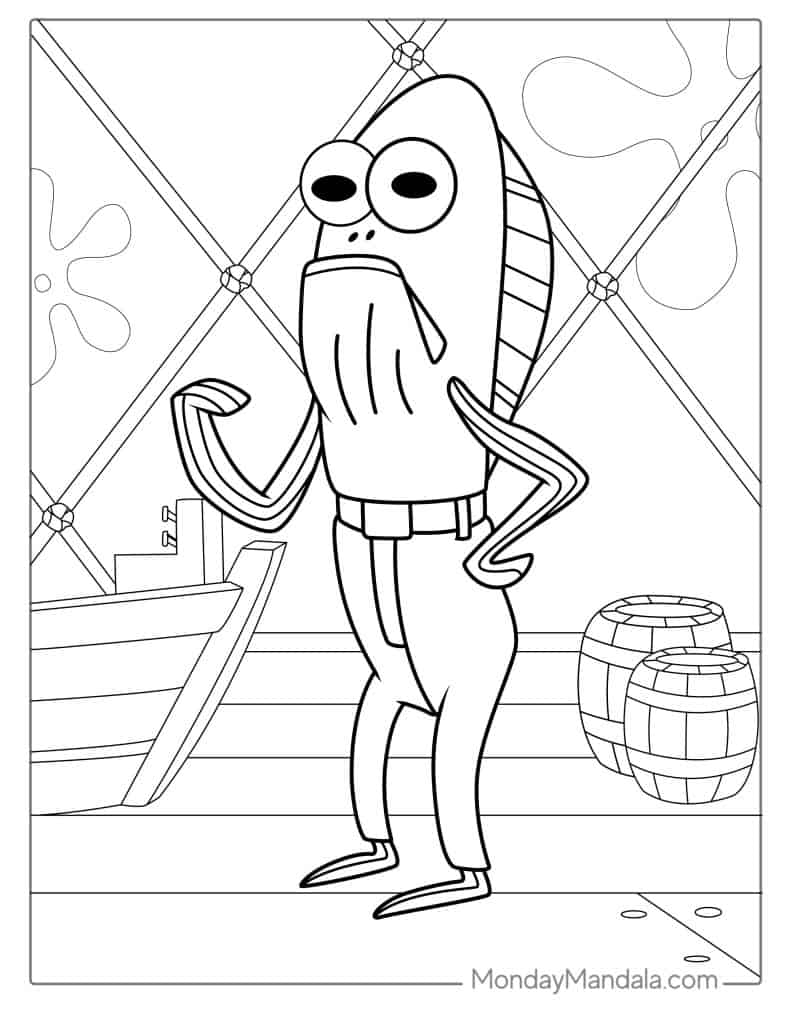 Spongebob coloring pages free pdf printables