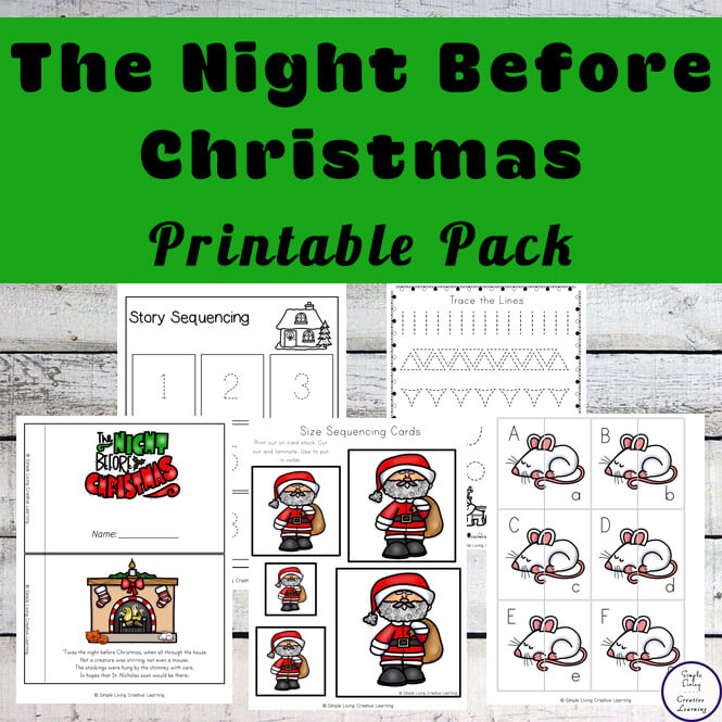 Twas the night before christmas printable pack