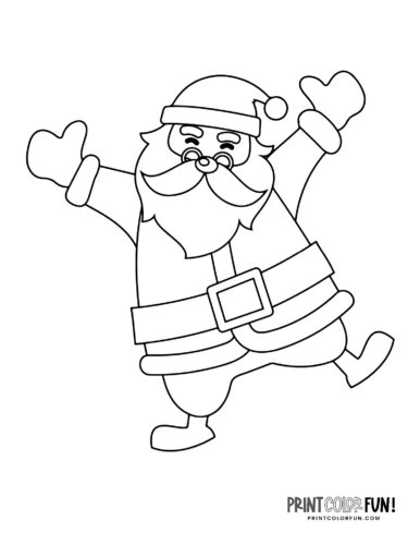 Cute santa claus coloring pages for craft learning fun plus twas the night before christmas at