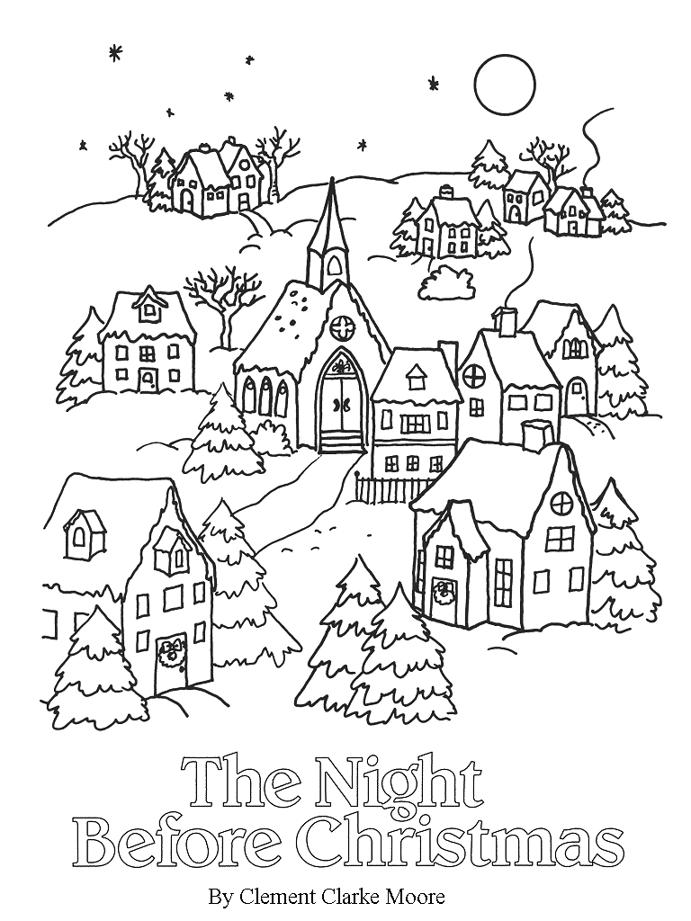 Simply christmas the night before christmas coloring pages twas christmas coloring books christmas colors christmas coloring pages