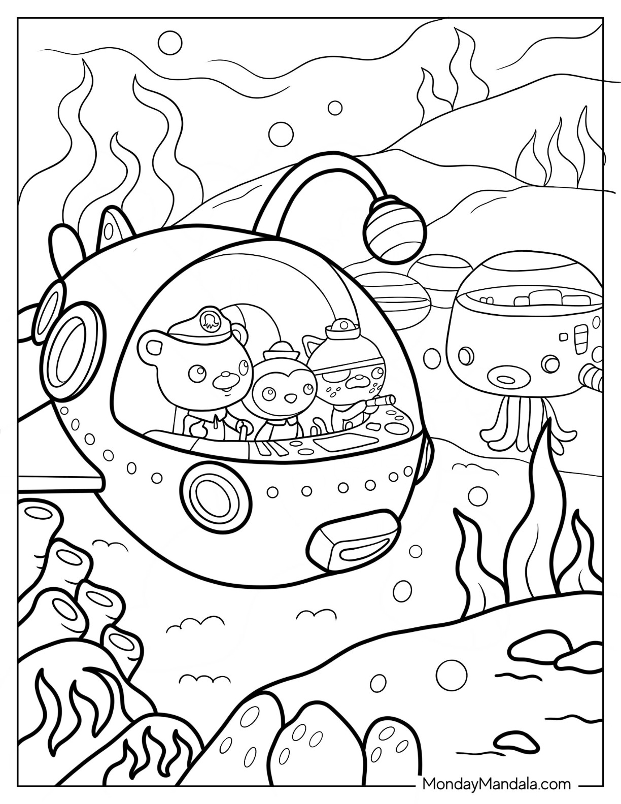 Octonauts coloring pages free pdf printables