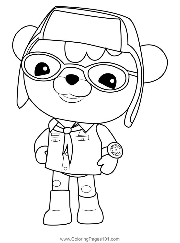 Tracker octonauts coloring page coloring pages cool coloring pages octonauts