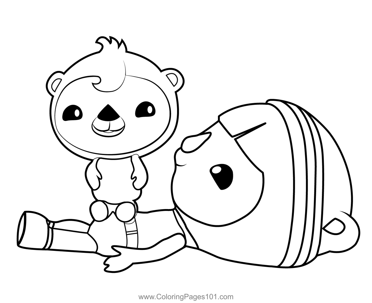 Pearl octonauts coloring page for kids