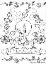 Tweety coloring pages on coloring