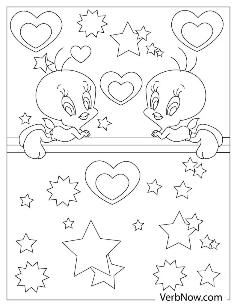 Free tweety bird coloring pages book for download printable pdf