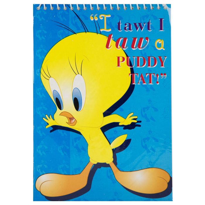 Looney tunes tweety bird notebook