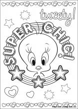 Tweety coloring pages on coloring