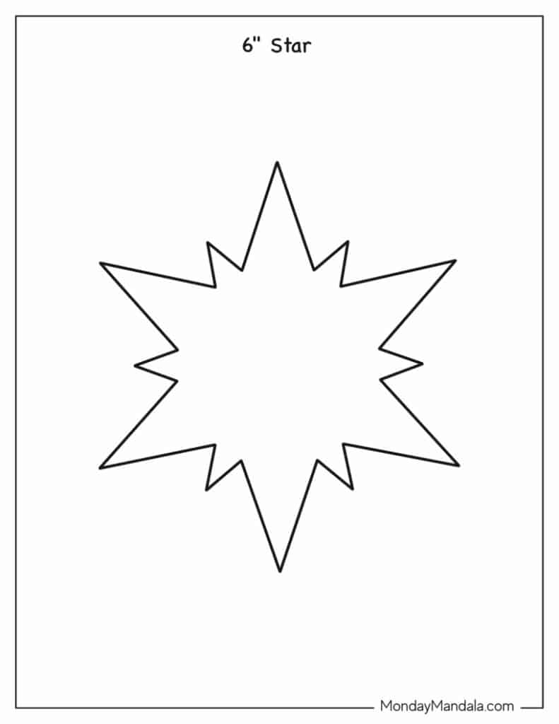 Star templates free pdf printables