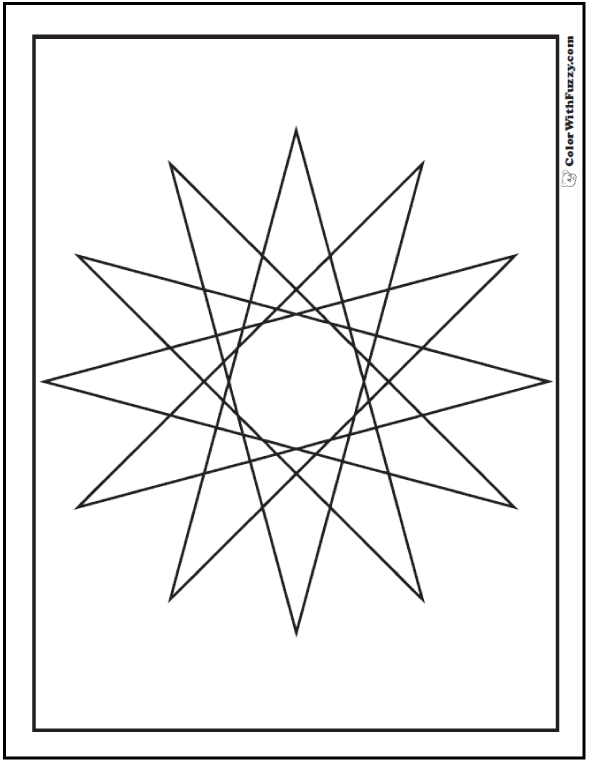 Printable coloring pages geometric designs