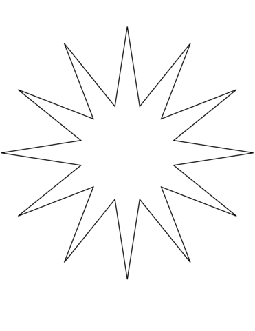 Point star coloring page free printable coloring pages