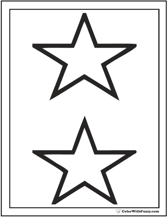 Star coloring pages â customize and print ad