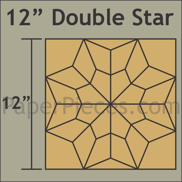 Double star â paper pieces