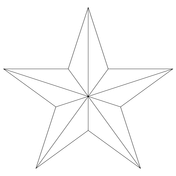 Point star coloring page free printable coloring pages