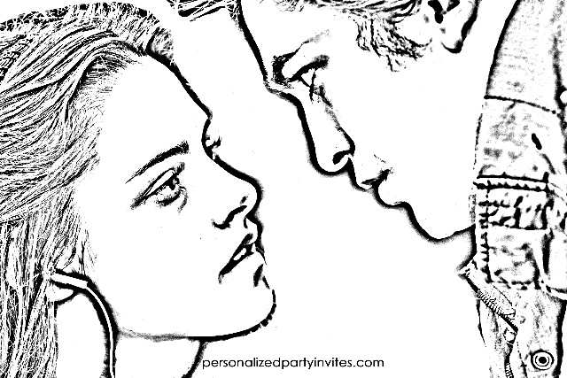 Twilight coloring page â kristin stewartrobert pattinson â bella edward