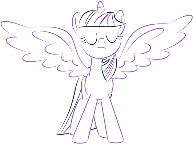 My little pony princess twilight sparkle coloring page