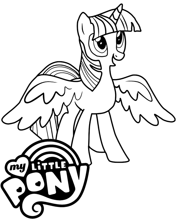 Free princess twilight mlp coloring page