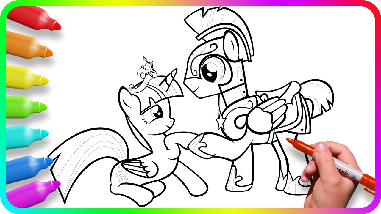 Coloring pages y little pony how to draw twilight sparkle