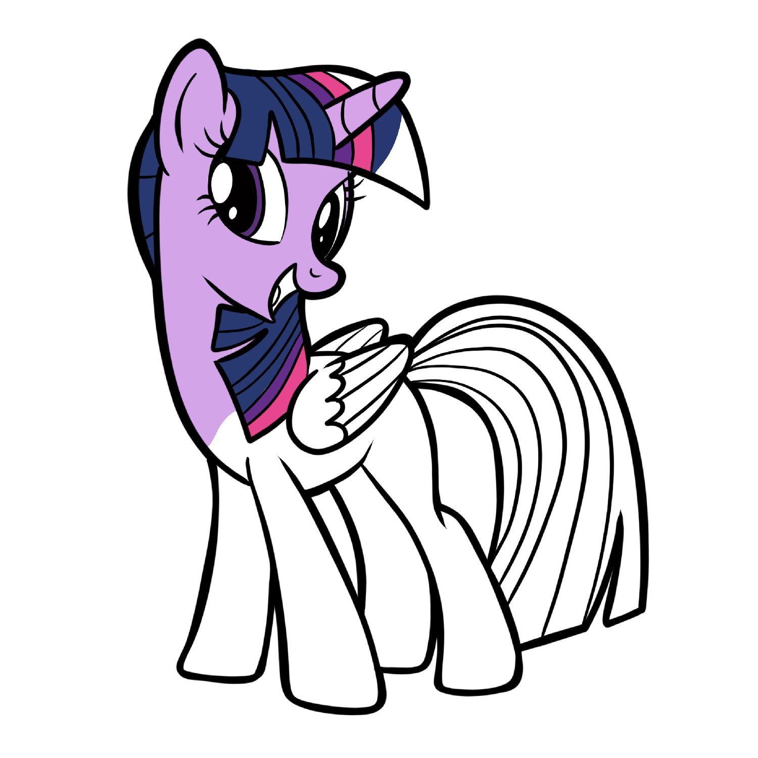 Twilight sparkle coloring page