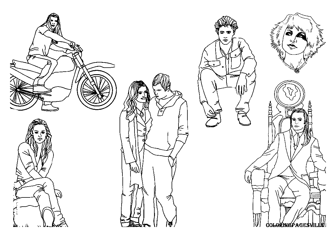 Twilight coloring pages